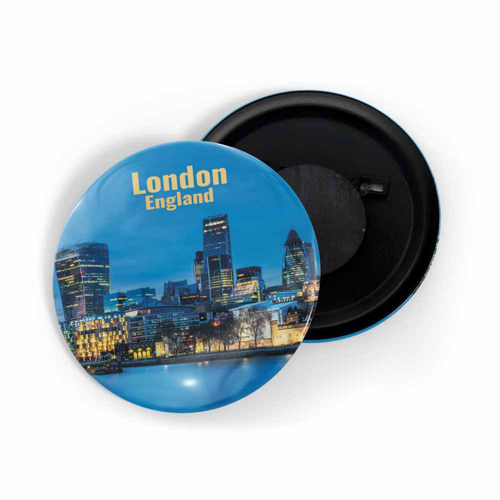 dhcrafts Fridge Magnet Multicolor Famous Tourist Place London England D2 Glossy Finish Design Pack of 1